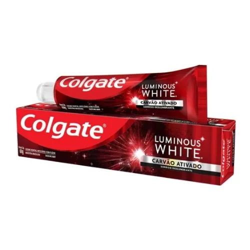 creme dental clareador Colgate Luminous White Carvão Ativado