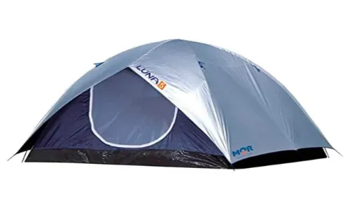 Barraca de camping iglu azul com capa de silvercoating