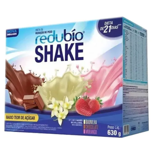 Caixa de shake sabor napolitano